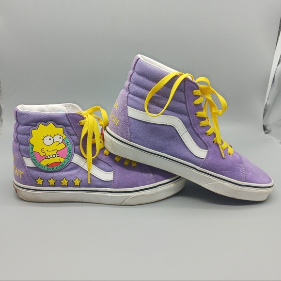 Vans Lisa for President Purple Sneakers The Simpsons - Picture 2 of 11